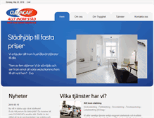 Tablet Screenshot of cleancap.se